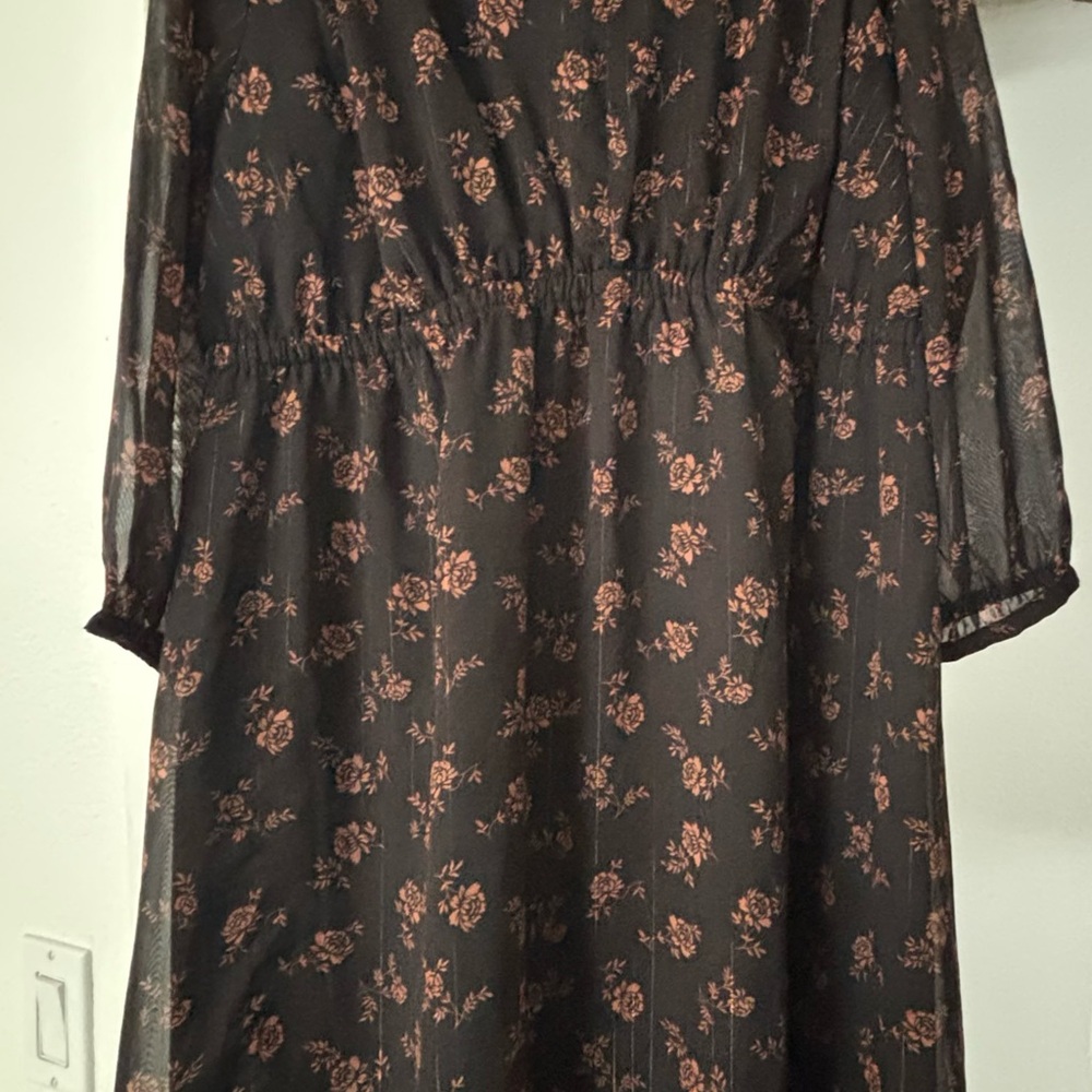 Isabel Maternity by Ingrid & Isabel Floral Dress - Black and Brown